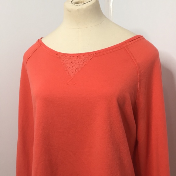 Coral Lace Sweatshirt - Picture 2 of 8